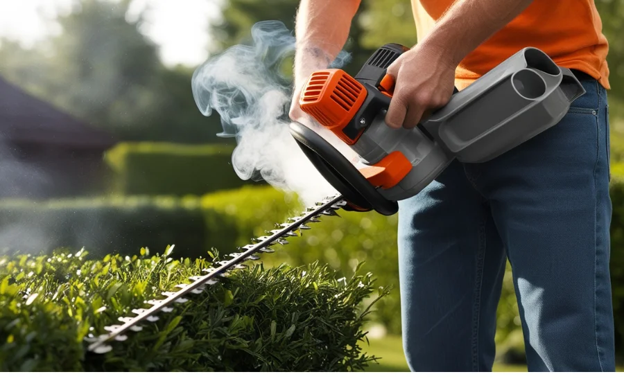 black decker lht 2436 hedge trimmer smokes and stops