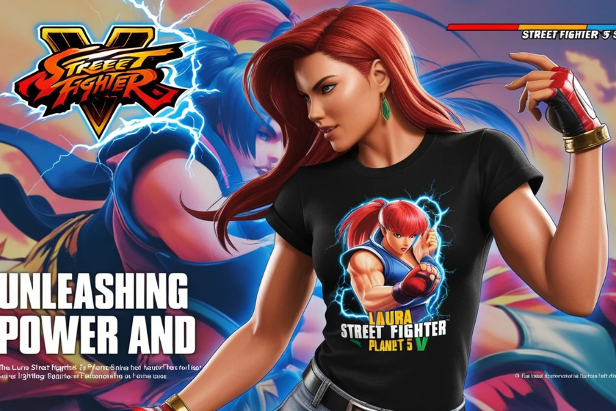 laura street fighter 5 earth shirt